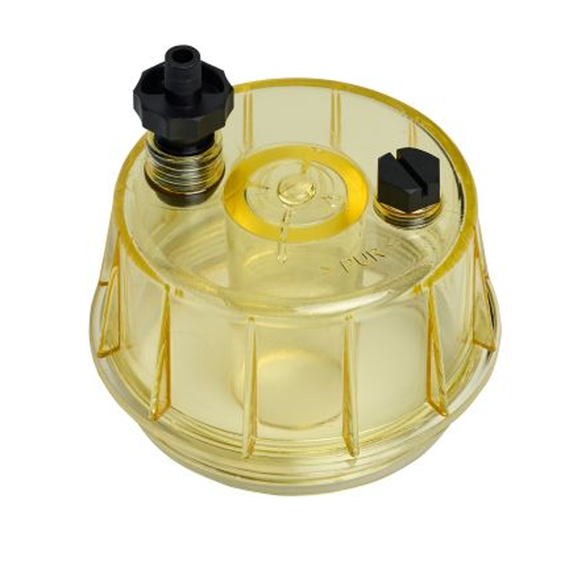 Fuel Water Separator Clear Bowl 129-0375 for Caterpillar CAT Excavator 5110B 345B 365B 385B Truck 725 730 735 740 D350E D400E 771D 775D - KUDUPARTS