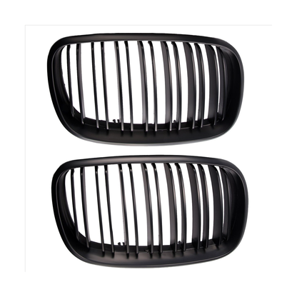 Gloss Black Dual Slats Front Kidney Grill Grille 51712334708 51712334710 for BMW F15 F16 X5 X6 2014-2018