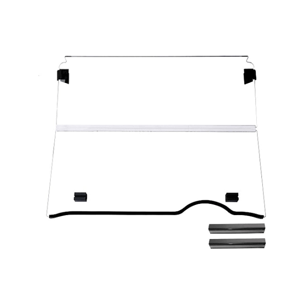 Pare-brise rabattable résistant aux chocs pour voiturette de golf EZ-GO RXV 2009-2010