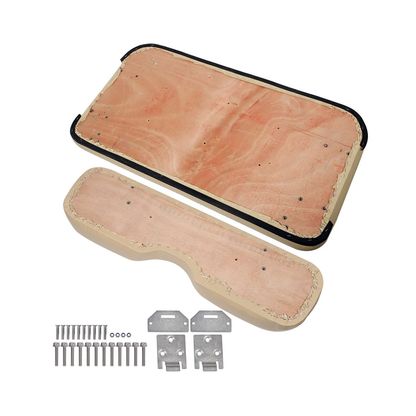 Ensemble de coussins de siège pour voiturette de golf EZ-GO Medalist TXT 1994-2013, comprenant le dossier et l'assise du siège avant, la quincaillerie de montage et la charnière.