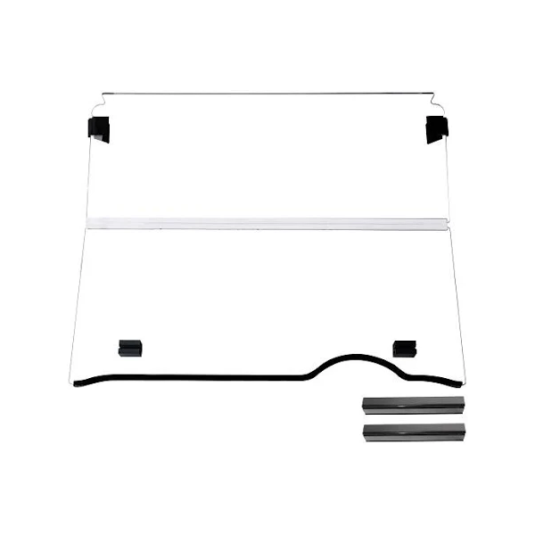 Pare-brise renforcé, pliable et incassable pour voiturette de golf EZGO RXV (à partir de 2008).