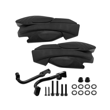 Hand Guard & Bracket Mount Kit 2876846 for Polaris Sportsman Scrambler Switchback Assault Rush 400 450 570 800 850 1000