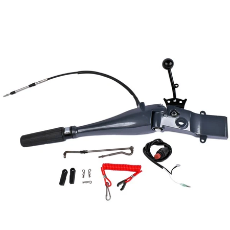 Handle Steering Assembly 6AH-W0084 for Yamaha Outboard 4-Stroke F15 F20 15HP 20HP Marine Engine - KUDUPARTS