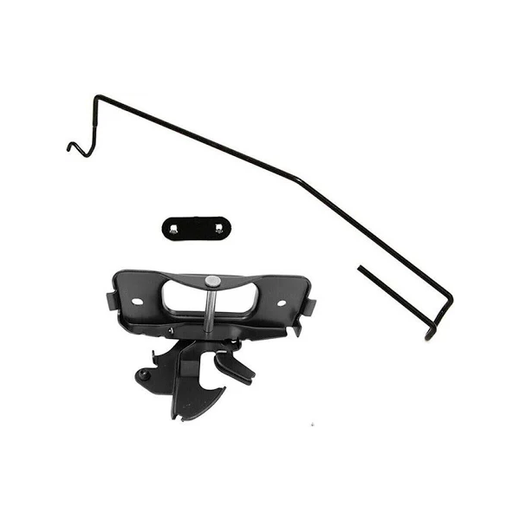 Hood Latch & Catch Striker & Rod & Safety Catch Kit 55275843AB 55275850AB 05143056AA for 2002-2009 Dodge Ram 1500 2500 3500 - KUDUPARTS