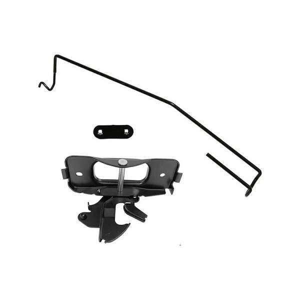 Hood Latch & Catch Striker & Rod & Safety Catch Kit 55275843AB 55275850AB 05143056AA for 2002-2009 Dodge Ram 1500 2500 3500 - KUDUPARTS