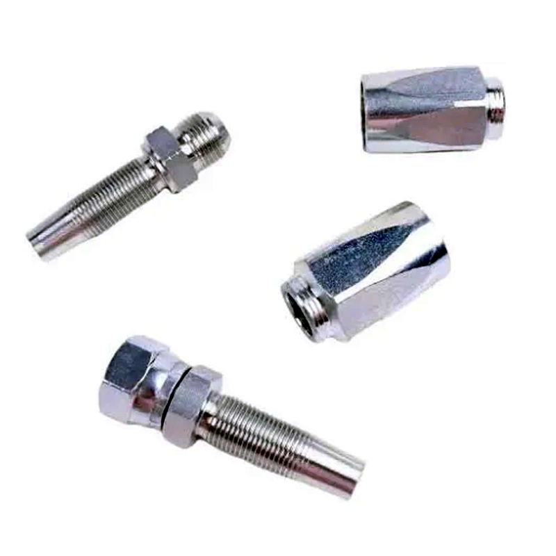 Kit de réparation de flexible hydraulique 1/4 3/8 1/2 ID flexible 2 fils raccord de réparation réutilisable sur site