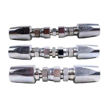 Kit de réparation de flexible hydraulique 1/4 3/8 1/2 ID flexible 2 fils raccord de réparation réutilisable sur site