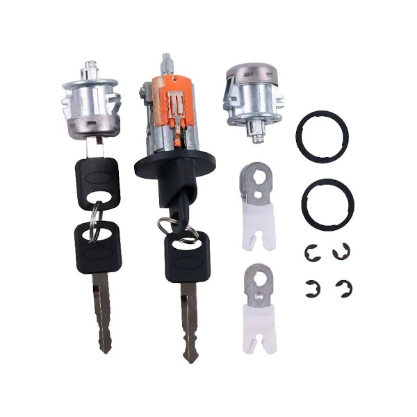 Ignition & Door Lock Cylinder With 4 Keys 703362 for Ford F150 F250 F350 F450 - KUDUPARTS