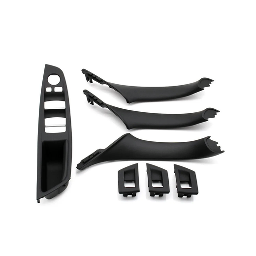 Inner Door Panel Handle Pull Trim Cover Set 51417225873 for BMW 520i 525i 528i 530i 535i 535d 2.0L L4 2.5L 3.0L L6 2010-2016 - KUDUPARTS
