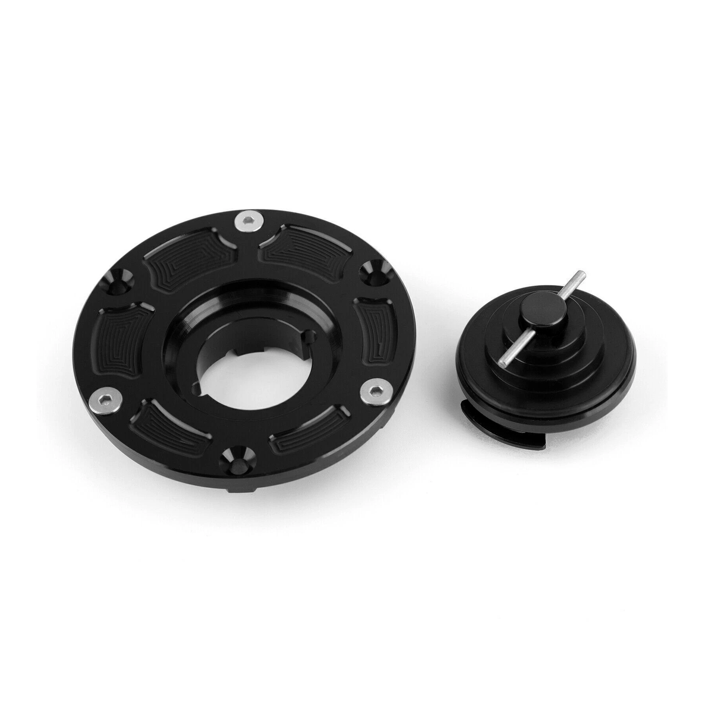 Keyless Fuel Gas Cap RC-266-BLK for 2008-2017 Kawasaki Motorcycle EX250 EX300 Ninja ER250 ER300