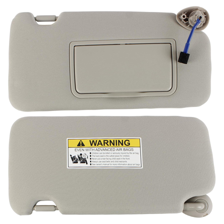 Left & Right Sun Visor 83280-T7W-A11ZA 83230-T7W-A12ZA for Honda HR-V 2016-2022 - KUDUPARTS