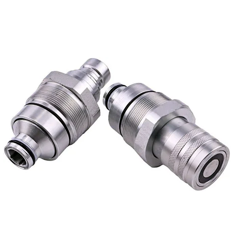 Male & Female Flat Face Coupler Kit 47396760 47396761 for New Holland C227 C232 C237 C238 L213 L215 L216 L218 L220 L221 L223 L225 L228 L230 L234 - KUDUPARTS