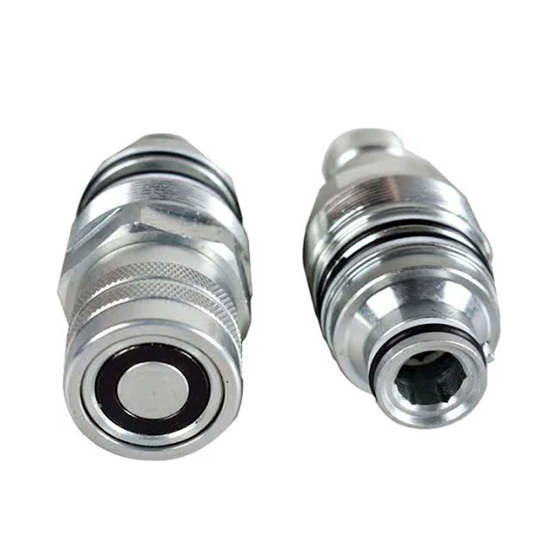 Male & Female Flat Face Coupler Kit 6679837 6680018 for Bobcat 753 763 773 863 864 883 A220 A300 A770 - KUDUPARTS