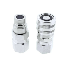 Kit de acoplamiento rápido hidráulico de cara plana macho y hembra 195-6525 195-6526 para Caterpillar CAT