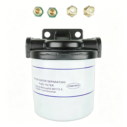 Marine 10 Micron Fuel Water Separator Kit with 18-7983-1 Filter for Mercury 35-807172