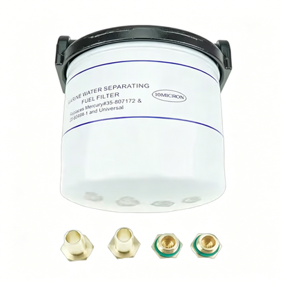Marine 10 Micron Fuel Water Separator Kit with 18-7983-1 Filter for Mercury 35-807172