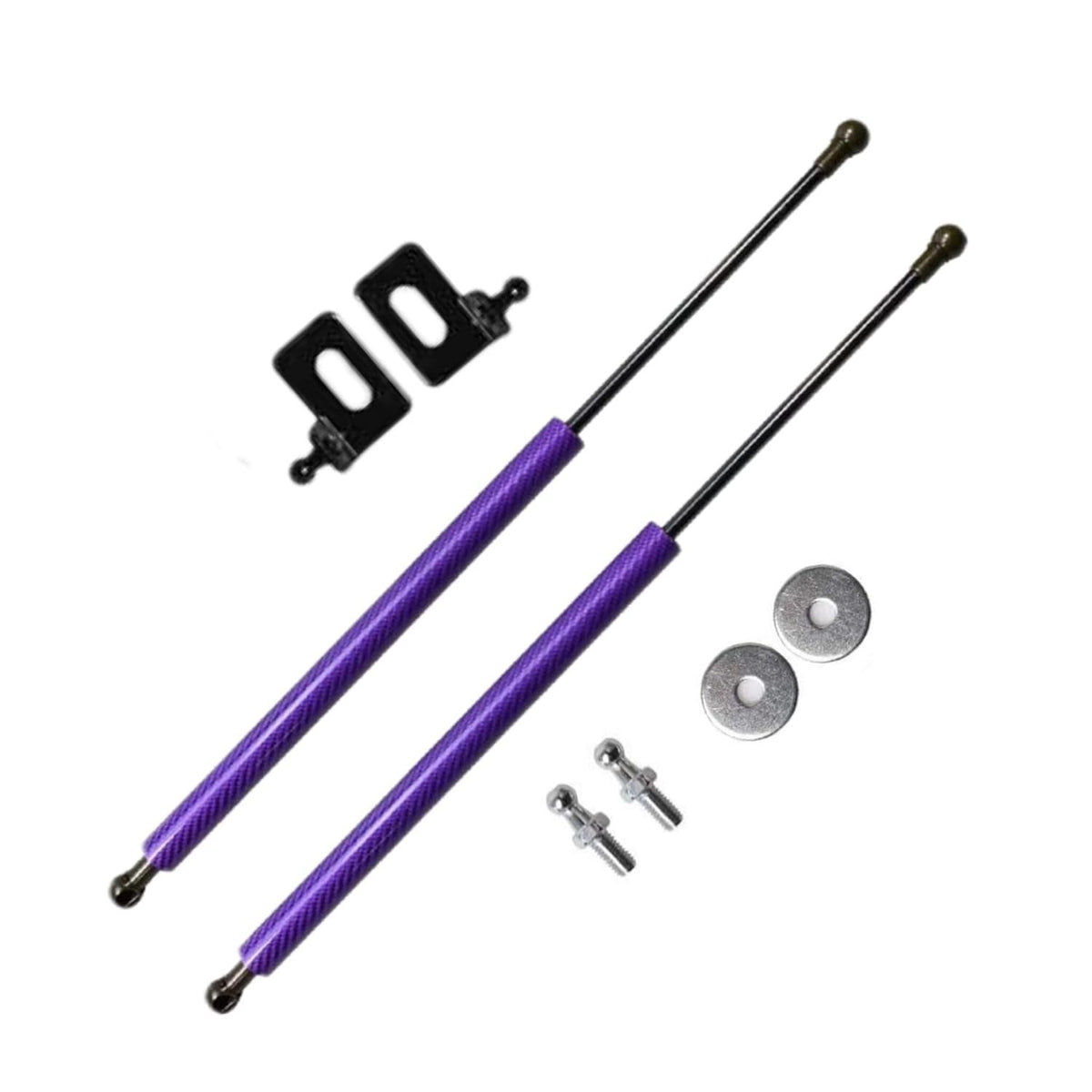 Matt Black Bonnet Hood Lift Support Damper Kit DAMPE039 for 1996-2000 Honda 3D 4D Civic EK3 EK4 EK9 - KUDUPARTS