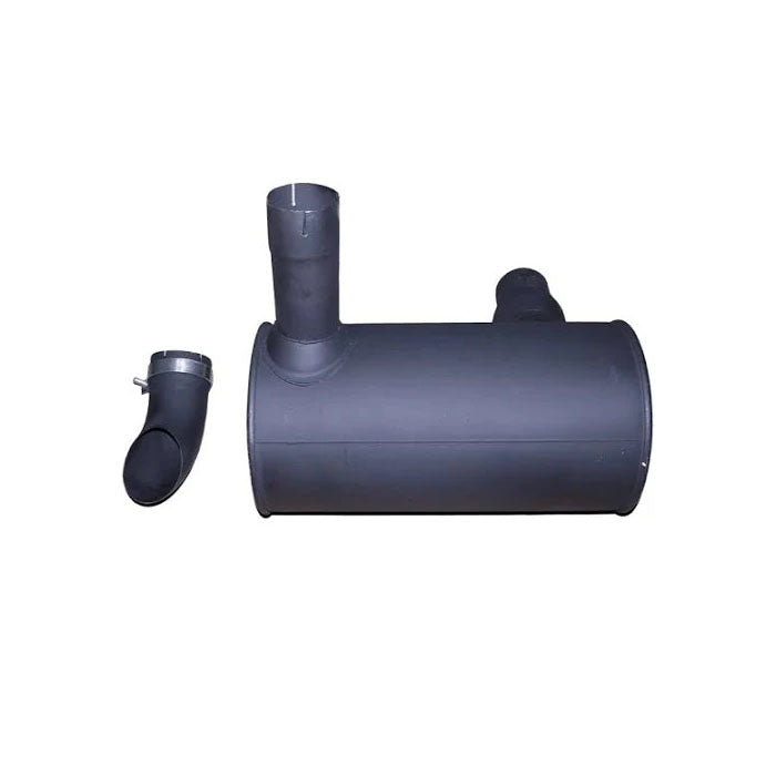 Silenciador 6754-11-5310 con abrazadera y 2 pernos en U para motor Komatsu 6D107E, excavadora PC200-8, PC220-8, PC240-8, PC200LC-8, PC210-8K, PC210LC-8, PC230NHD8