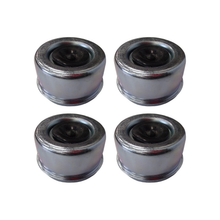 OD 2.72" 4 Pcs Grease Cap With Rubber Plug 21-43-1 for Trailer Axles E-Z Lube Spindle - KUDUPARTS
