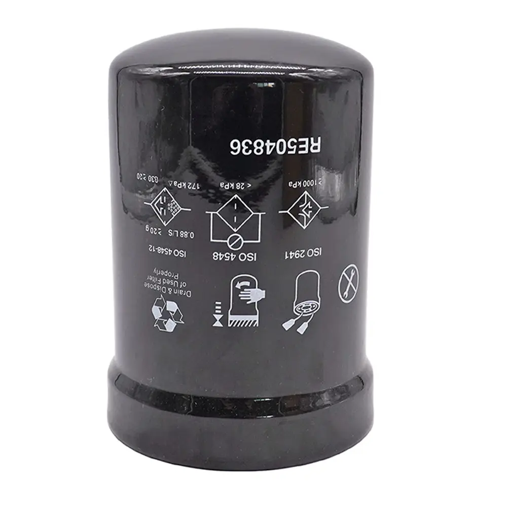 Oil Filter RE504836 for John Deere 4045 6068 6330 6420 Engine 1210E 1410D 5101E 5425 Tractor - KUDUPARTS