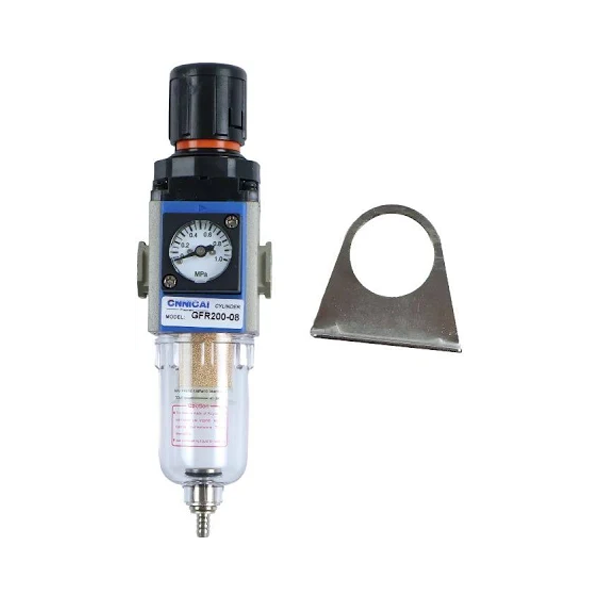 Filtre régulateur de pression d'air PT14 1,0 MPa 10 cm³ avec support GFR200-08 pour Airtac