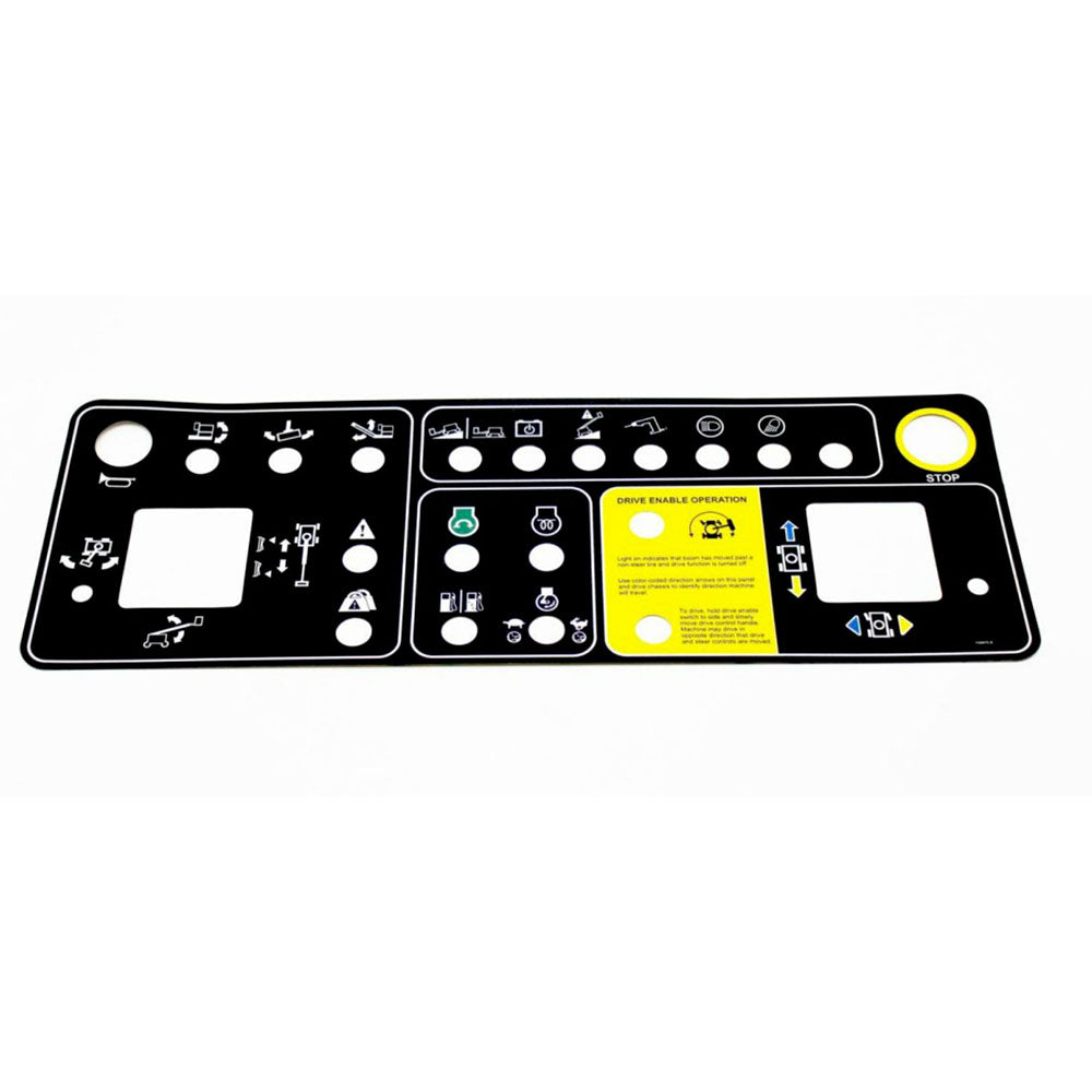 Platform Control Panel Decal 133075GT for Genie Boom Lift S-80 S-85 - KUDUPARTS