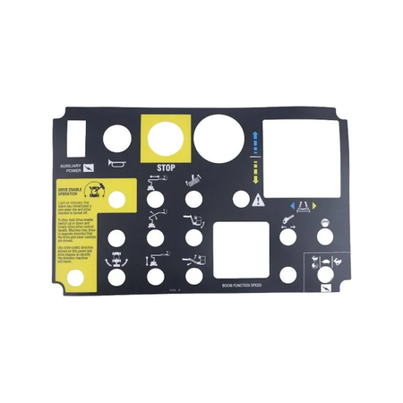 Platform Control Panel Decal 52436GT 52436 for Genie Boom Lift Z-34/22N Z-34/22 - KUDUPARTS