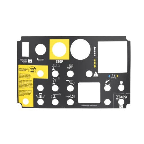 Platform Control Panel Decal 52436GT 52436 for Genie Boom Lift Z-34/22N Z-34/22 DC Z-34/22 Bi-Energy