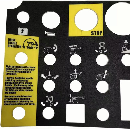 Platform Control Panel Decal 72081GT 72081 for Genie Boom Lift Z-34/22N Z-34/22 DC Z-34/22 Bi-Energy Z-30/20N - KUDUPARTS
