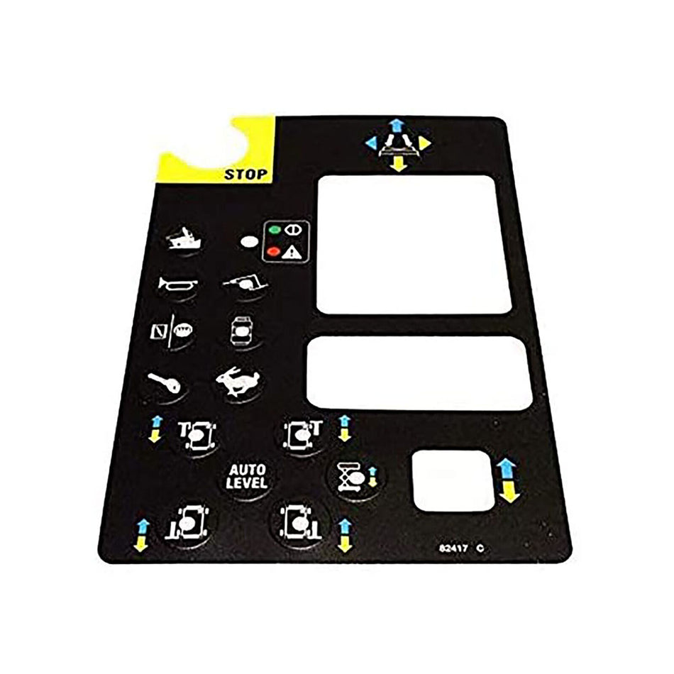 Platform Control Panel Decal 82417GT 82417 for Genie GS-2668 RT GS-3384 GS-3390 GS-4390 GS-5390