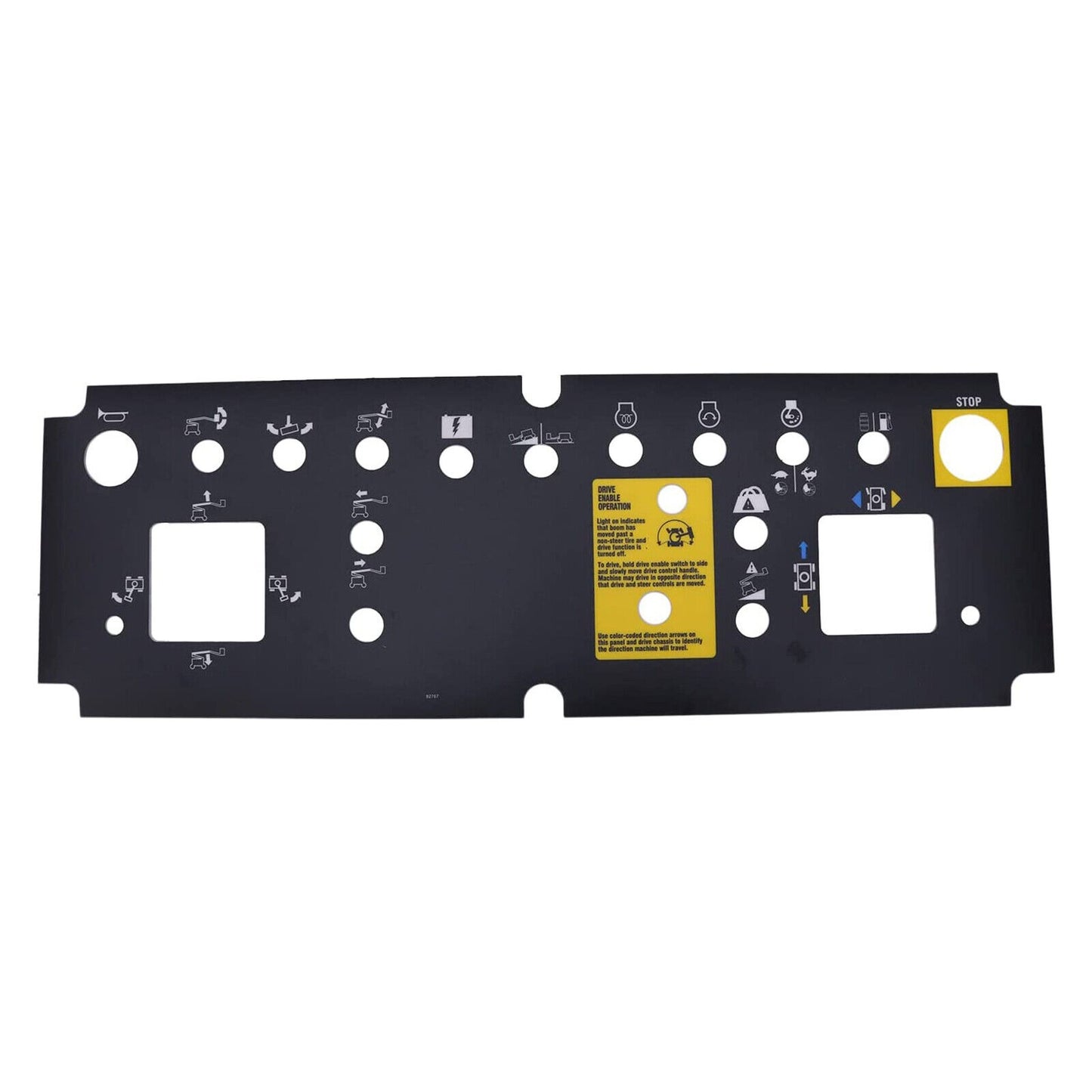 Calcomanía para panel de control de plataforma 72164GT para elevadores telescópicos Genie S-40 y S-45