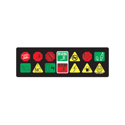 Platform Display Decal 1001121657 for JLG Lift 660SJ 600S 600AJ 600A - KUDUPARTS