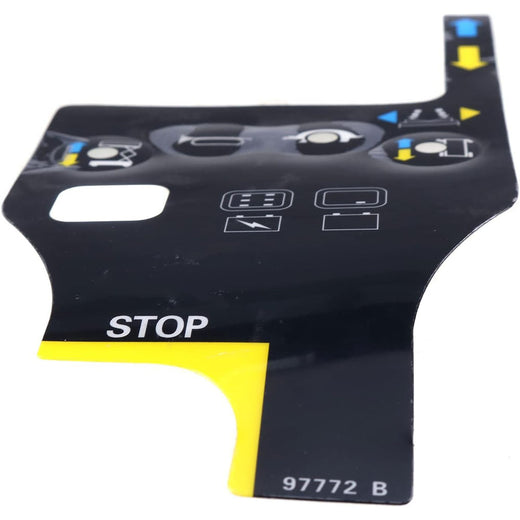 Play Control Box Overlay Decal 97772 97772GT for Genie GS-1530 GS-1532 GS-1930 GS-1932 GS-2032 GS-2046 GS-2632 GS-2646 GS-2668 GS-3232 GS-3246 GS-3268 - KUDUPARTS