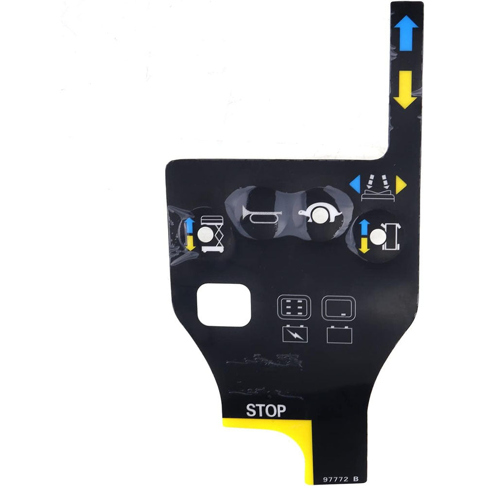 Autocollant de superposition de boîtier de commande de lecture 97772 97772GT pour Genie GS-1530 GS-1532 GS-1930 GS-1932 GS-2032 GS-2046 GS-2632 GS-2646 GS-2668 GS-3232 GS-3246 GS-3268