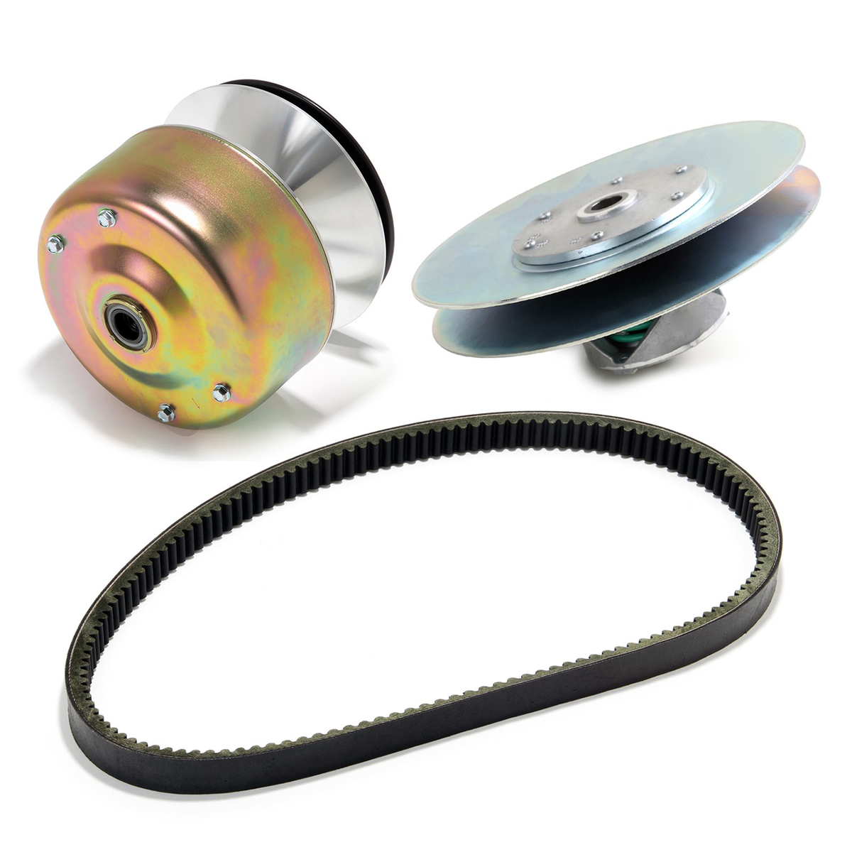 Primary Drive & Secondary Driven Clutch & Belt AM138536 AM138649 for John Deere Utility Vehicle TX Turf 4X2 Gator - KUDUPARTS