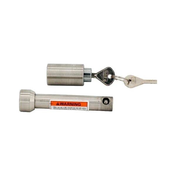 Pro-Receiver Lock for 5/8 Inch Pin Steel Diameter-Stainless - KUDUPARTS