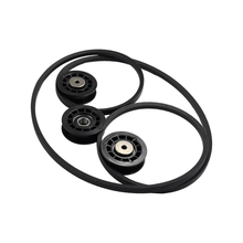 Kit poulie et courroie pour Husqvarna HU 625 700 725 800 L 221 comprenant 581904001 × 2, 587969201, 580364609 