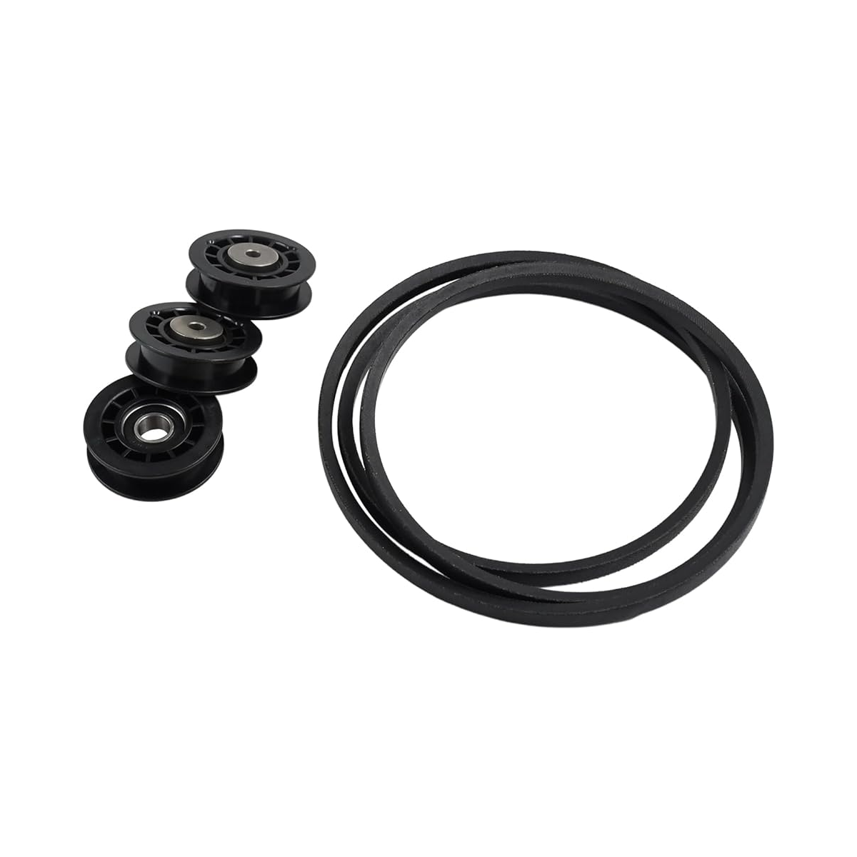 Kit poulie et courroie pour Husqvarna HU 625 700 725 800 L 221 comprenant 581904001 × 2, 587969201, 580364609 