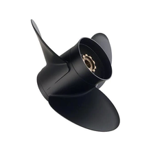 Hélice Quicksilver Black Diamond à 3 pales QA1916X pour moteurs hors-bord Johnson Evinrude Honda Mercury Yamaha Suzuki Mercruiser