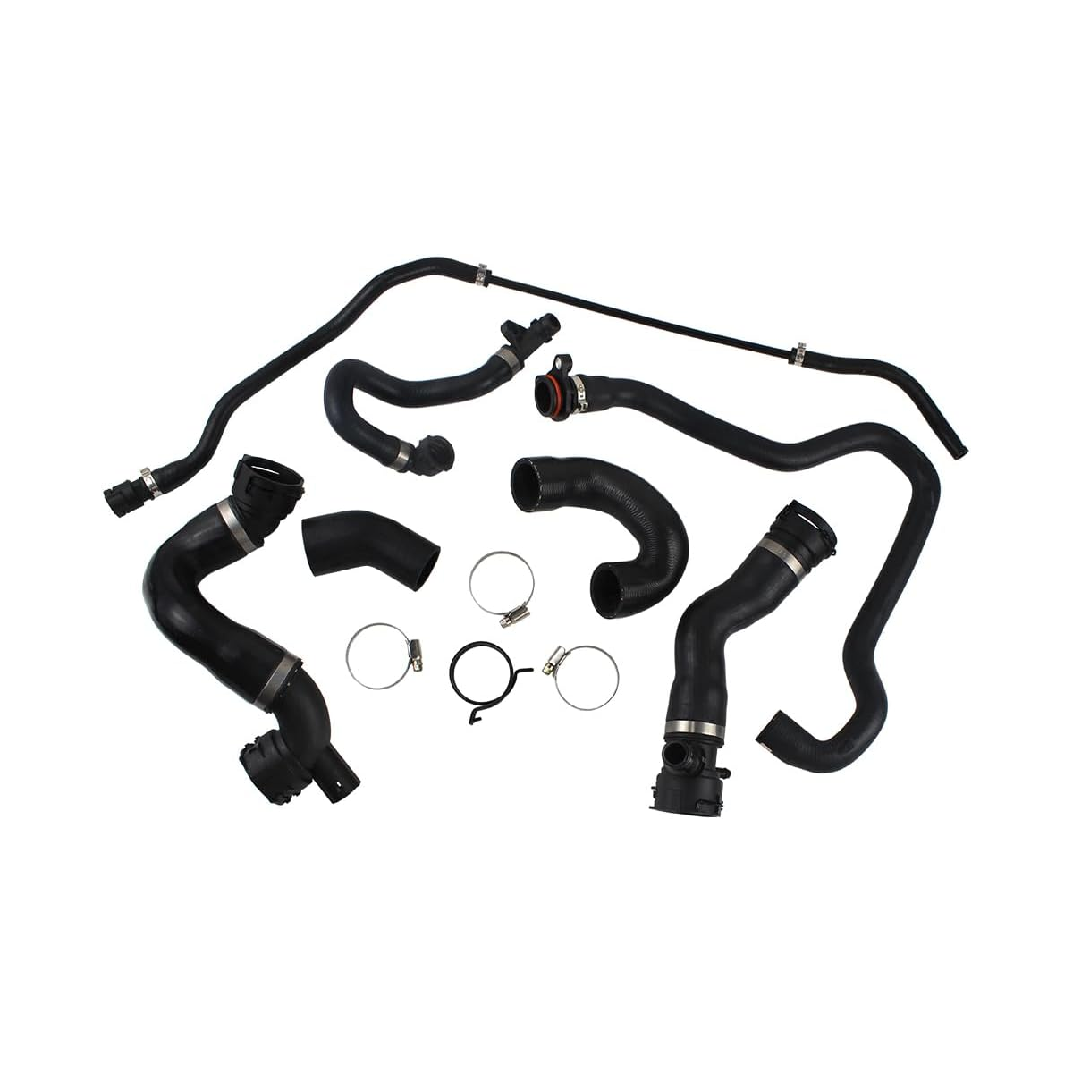 Radiator Coolant Water Hose Pipe Kit 17127534918 for BMW Vehicle 550i 650i