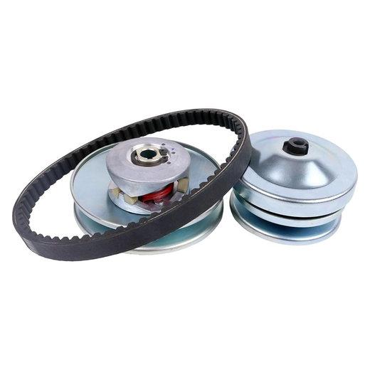 Rear Clutch Drive Pulley and Belt for Coleman Go Kart KT196 CK196 196cc Torque Converter - KUDUPARTS