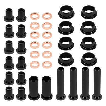 Kit de bagues de bras triangulaires de suspension arrière, bagues longues, inférieures et courtes, tubes stabilisateurs, jeu d'entretoises pour Polaris Sportsman 500 RSE 400 4x4 700