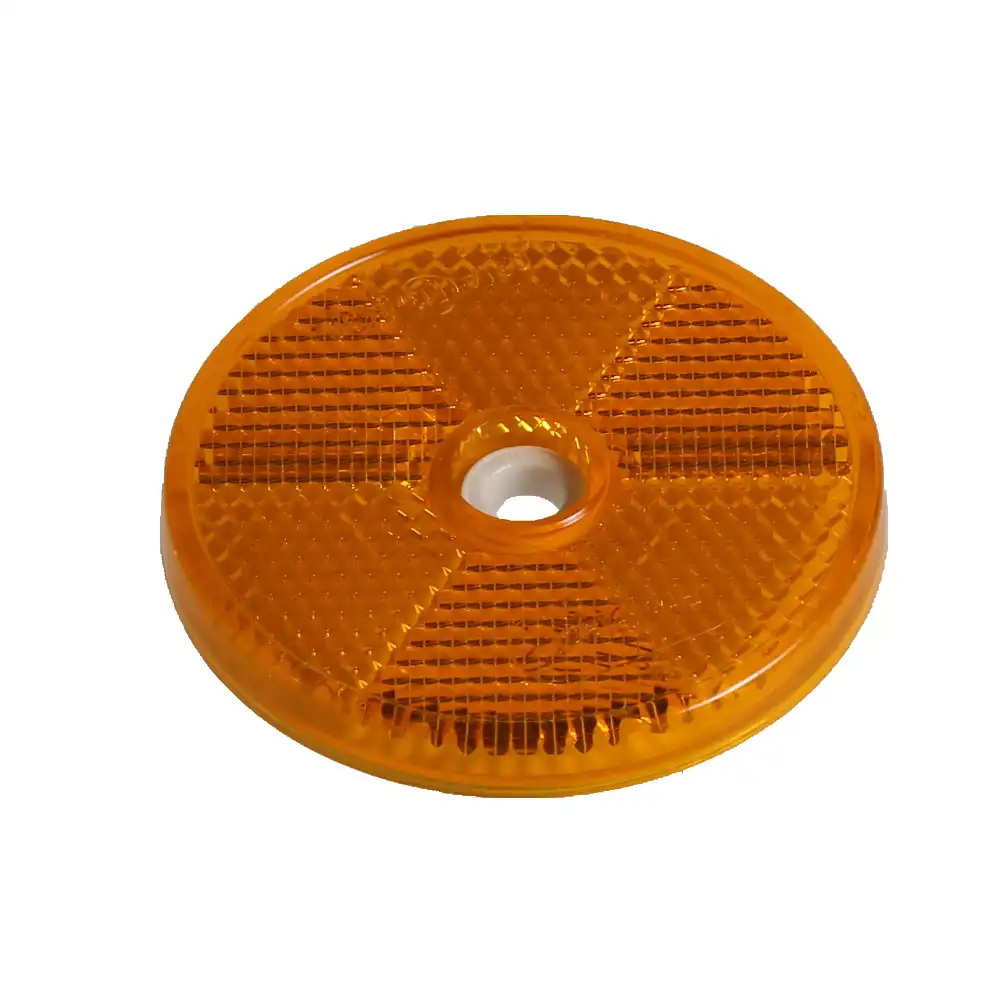 Reflector Amber 70012500 for JCB Backhoe Loader 2CX 4C Truck 712 714 Telescopic Handler 531-70 535-95 541-70 - KUDUPARTS