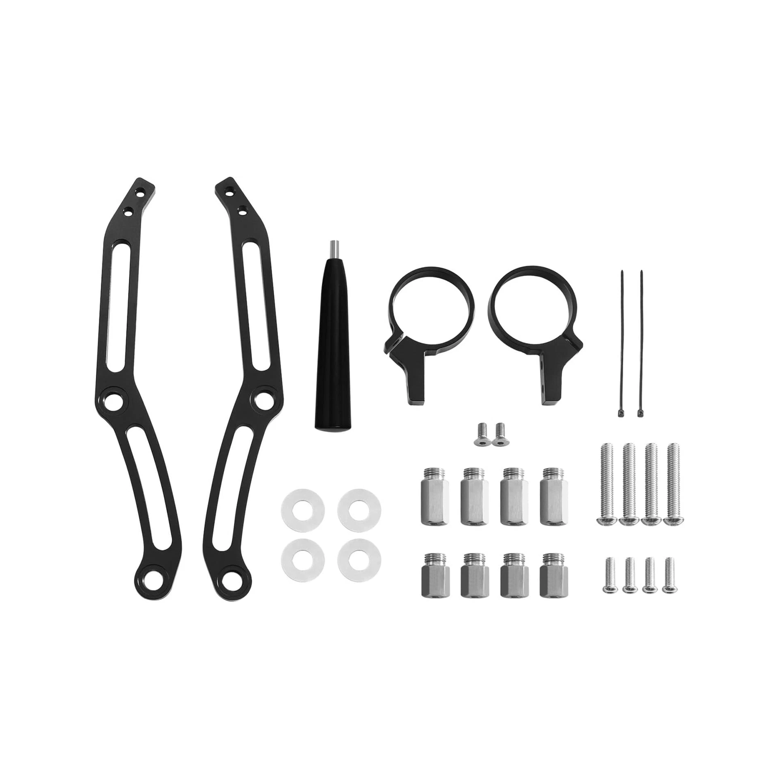 Remote Rear Suspension Shocks Bracket Hardware Kit XF2906C591-01-B for Harley Davidson Street Glide Touring 2014-2024 - KUDUPARTS