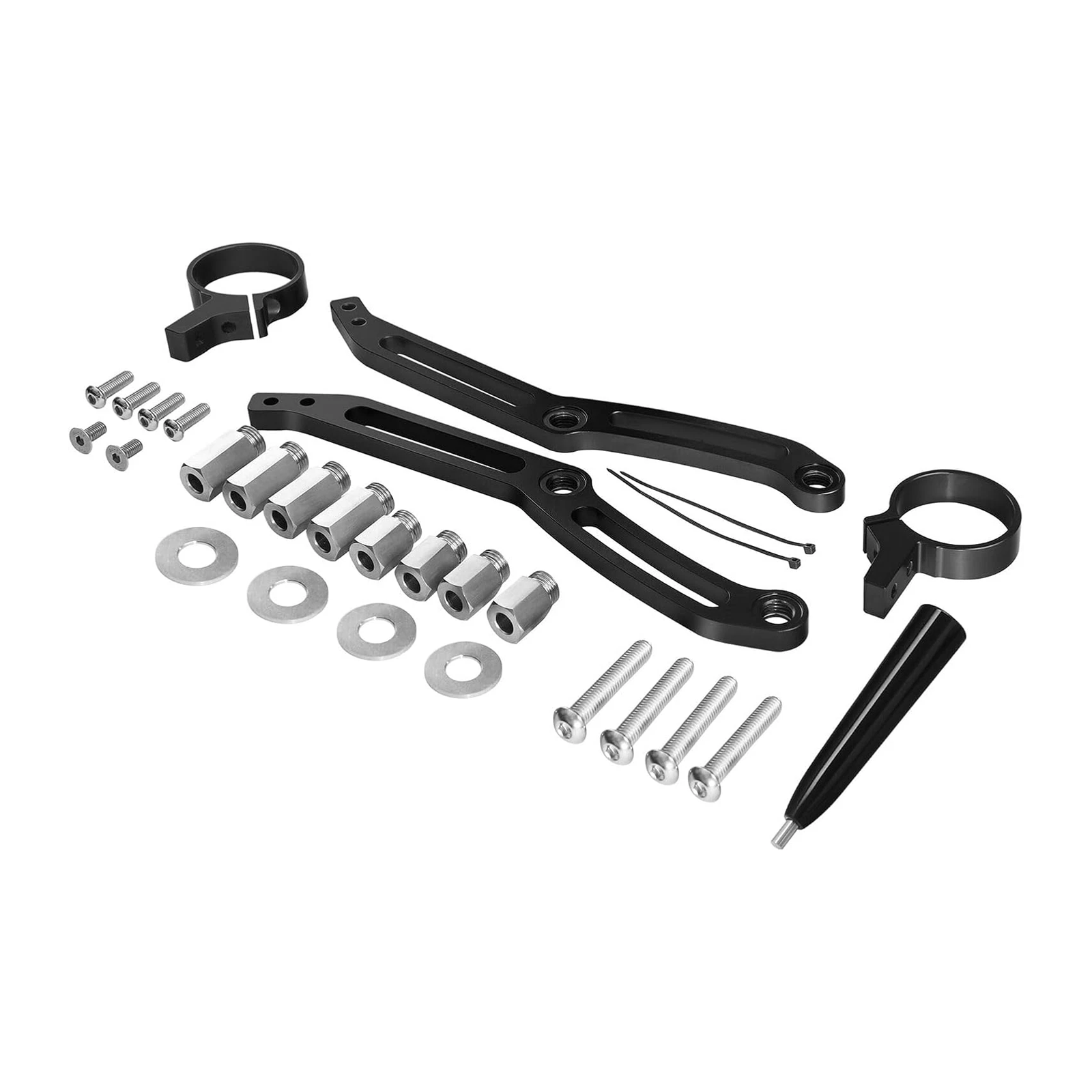 Remote Rear Suspension Shocks Bracket Hardware Kit XF2906C591-01-B for Harley Davidson Street Glide Touring 2014-2024 - KUDUPARTS