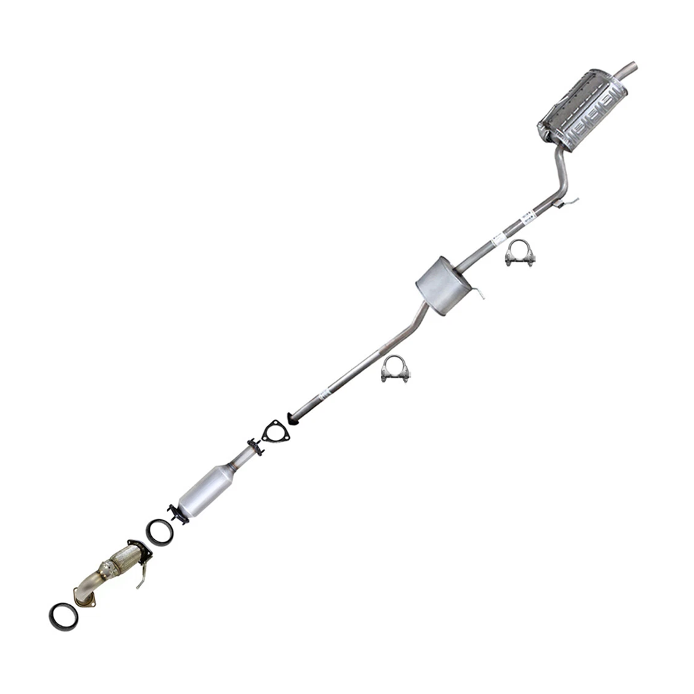 Resonator Muffler Exhaust Pipe 103168 for Honda Accord 2.4L Sedan 2006-2007 - KUDUPARTS