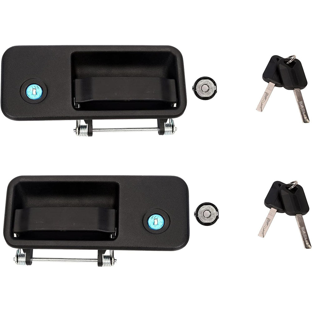 Juego de manijas de puerta negras para lado derecho e izquierdo 20398467, 20398466, 1062565 y 3175918 para camión Volvo FH, FH12, FH16, FM, FM10, FM12, FM7 y FM9