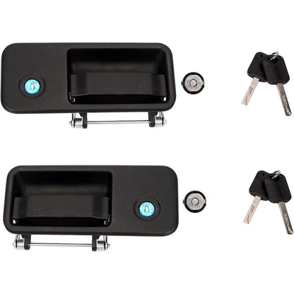 Juego de manijas de puerta negras para lado derecho e izquierdo 20398467, 20398466, 1062565 y 3175918 para camión Volvo FH, FH12, FH16, FM, FM10, FM12, FM7 y FM9