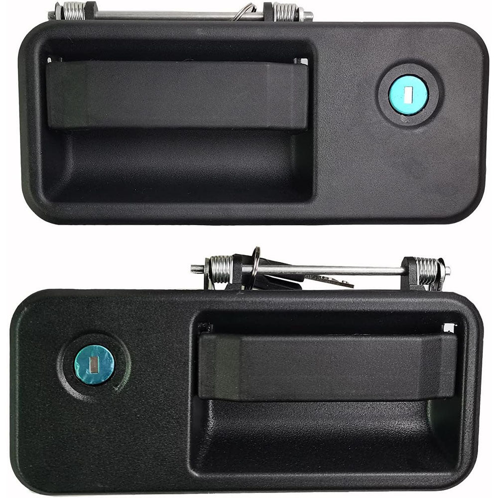 Juego de manijas de puerta negras para lado derecho e izquierdo 20398467, 20398466, 1062565 y 3175918 para camión Volvo FH, FH12, FH16, FM, FM10, FM12, FM7 y FM9