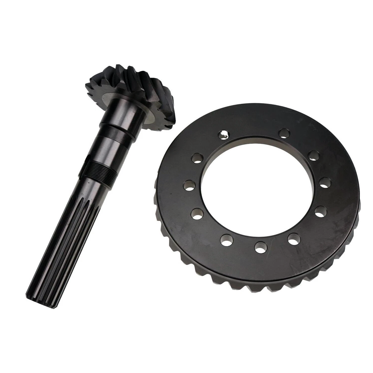 Ring & Pinion Gear Set 175956A1 for New Holland Tractor Loader LV80 U80 U80B - KUDUPARTS